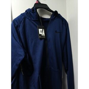 Nike Dri-Fit  Training Men's Navy Blue Pullover Hoodie Size XXL NWT Standard Fit
